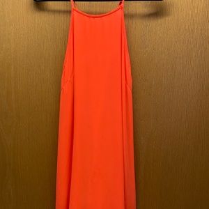 Neon orange dress